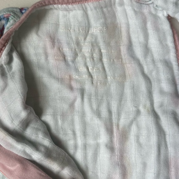 LOULOU LOLLIPOP MUSLIN PAINTERLY SEAHORSE 1 TOG SLEEPING BAG 3-12M - Picture 4 of 6